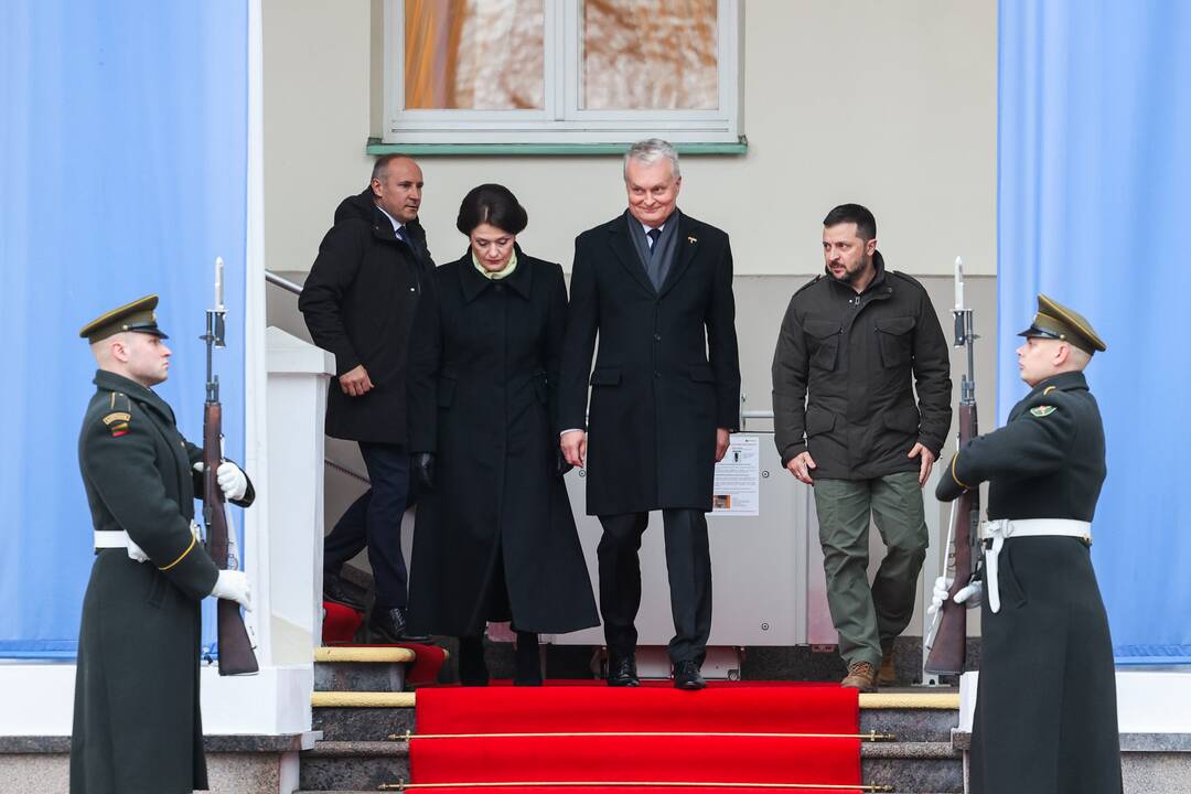 V. Zelenskis ir G. Nausėda kreipėsi  į Lietuvos žmones