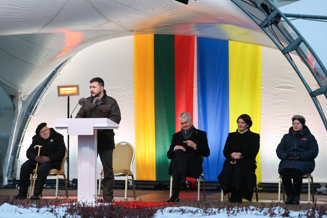 V. Zelenskis ir G. Nausėda kreipėsi  į Lietuvos žmones