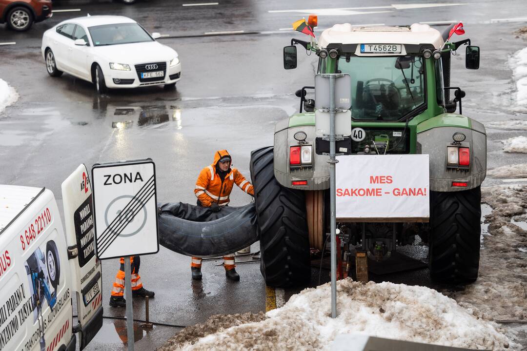 Ūkininkų protestas Vilniuje