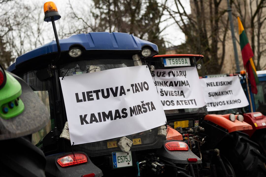 Ūkininkų protestas Vilniuje