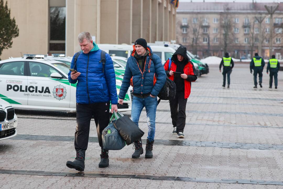 Ūkininkai palieka sostinę