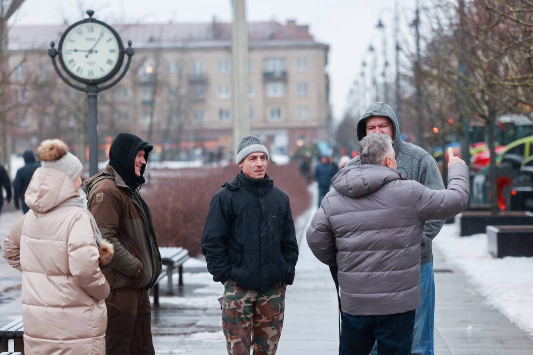Ūkininkai palieka sostinę