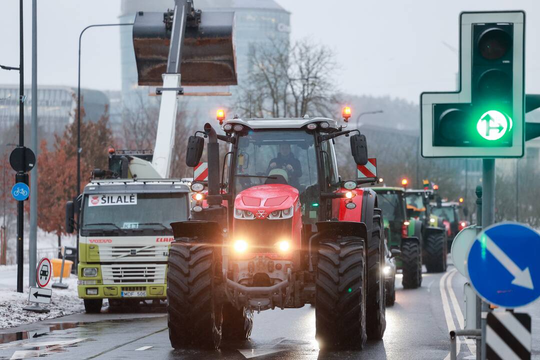 Ūkininkai palieka sostinę