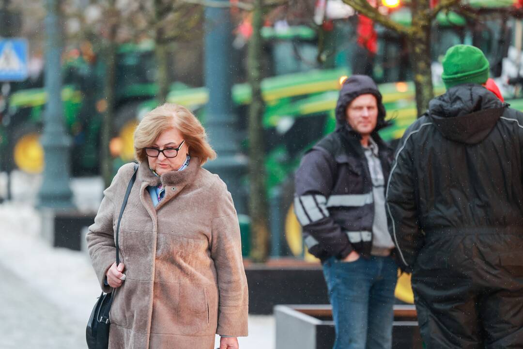 Ūkininkai palieka sostinę