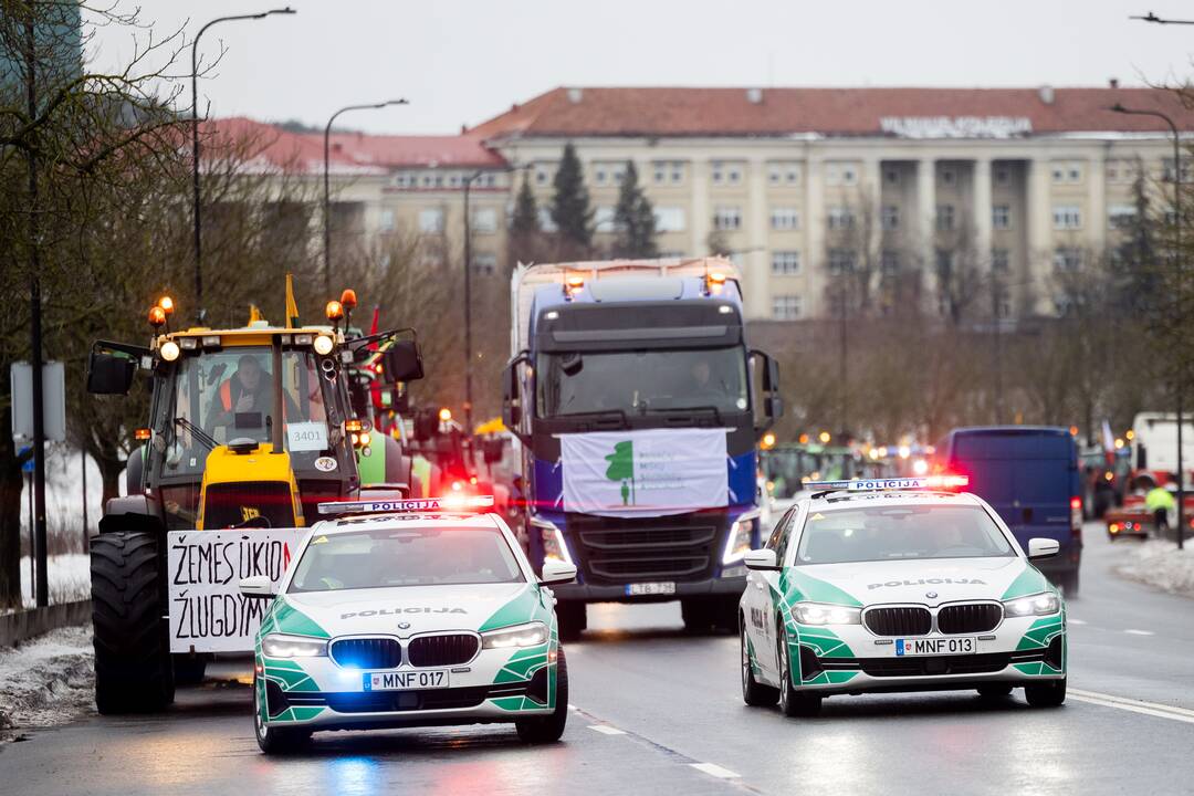 Ūkininkai palieka sostinę