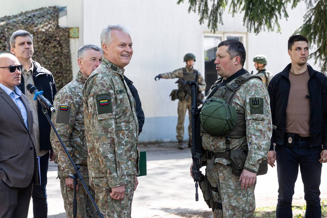 Prezidentui pristatyta pratybų „Perkūno griausmas“ eiga