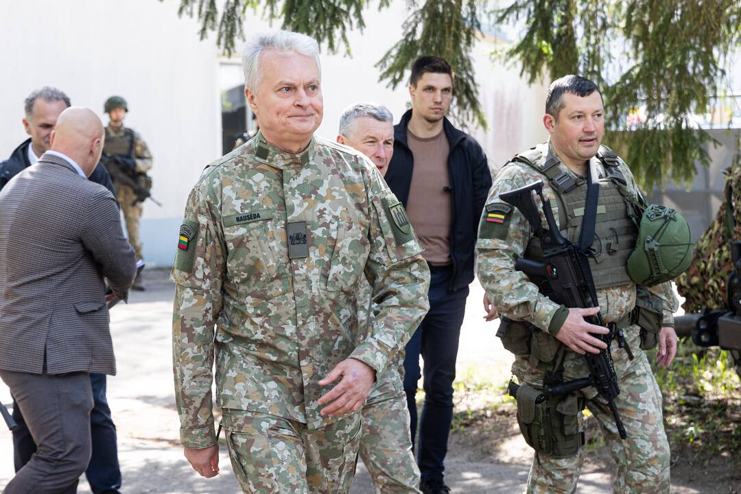 Prezidentui pristatyta pratybų „Perkūno griausmas“ eiga