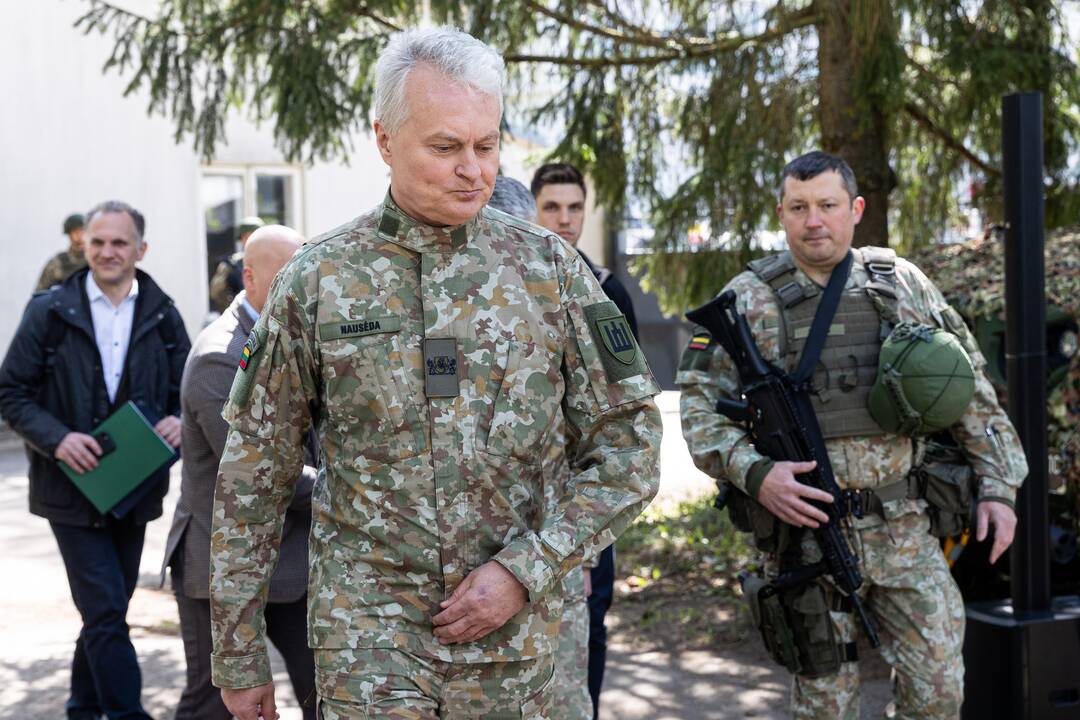Prezidentui pristatyta pratybų „Perkūno griausmas“ eiga