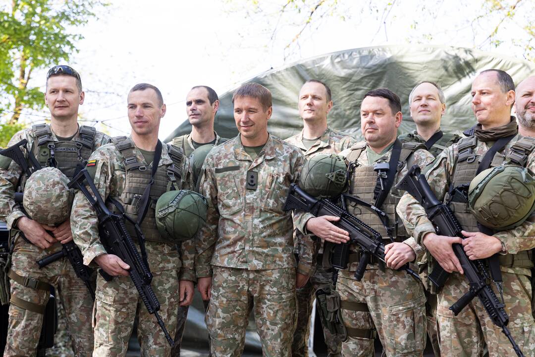 Prezidentui pristatyta pratybų „Perkūno griausmas“ eiga