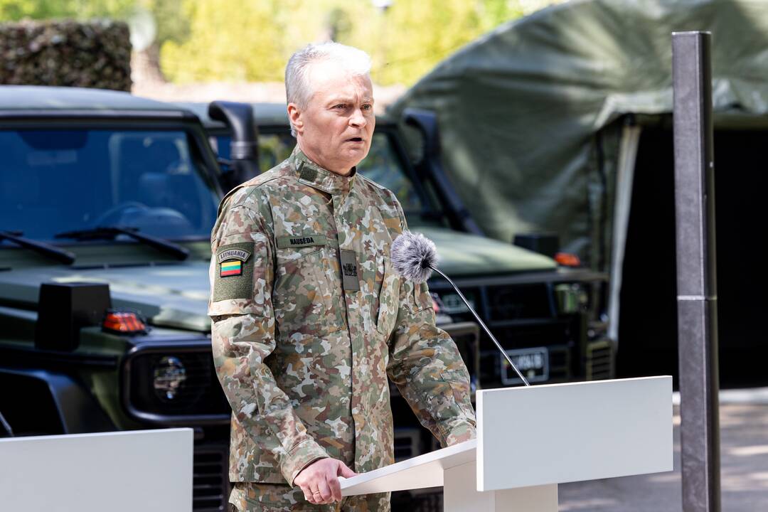 Prezidentui pristatyta pratybų „Perkūno griausmas“ eiga