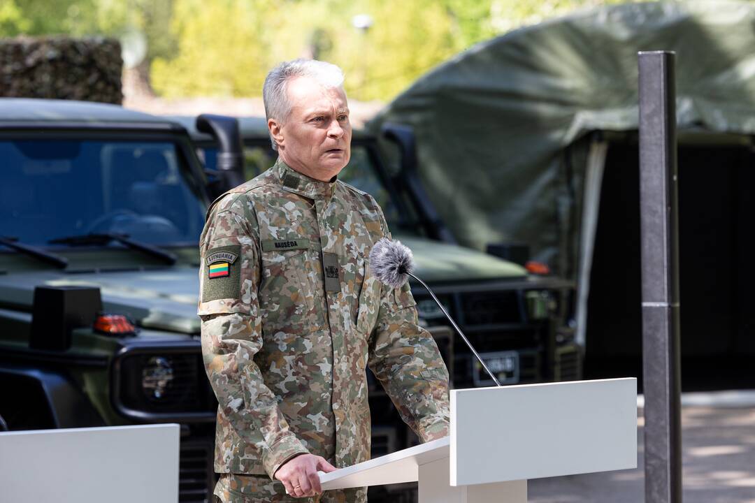 Prezidentui pristatyta pratybų „Perkūno griausmas“ eiga