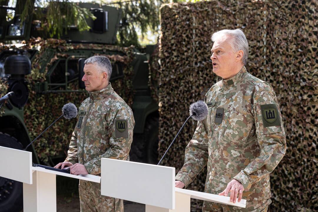 Prezidentui pristatyta pratybų „Perkūno griausmas“ eiga