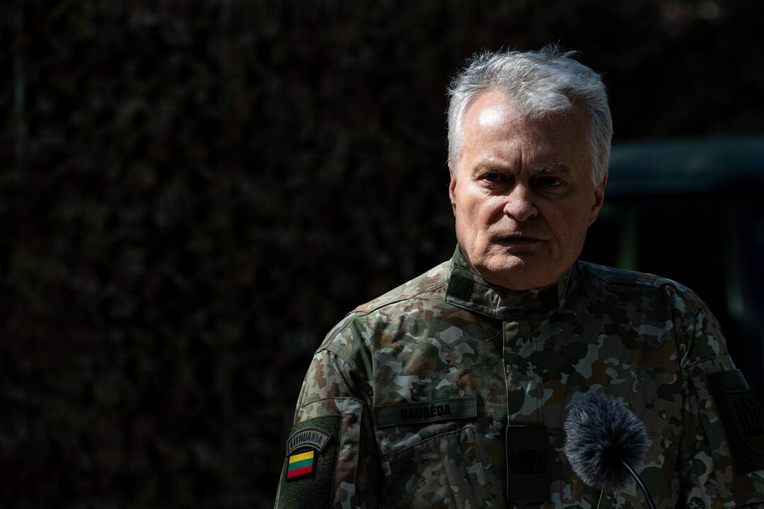 Prezidentui pristatyta pratybų „Perkūno griausmas“ eiga