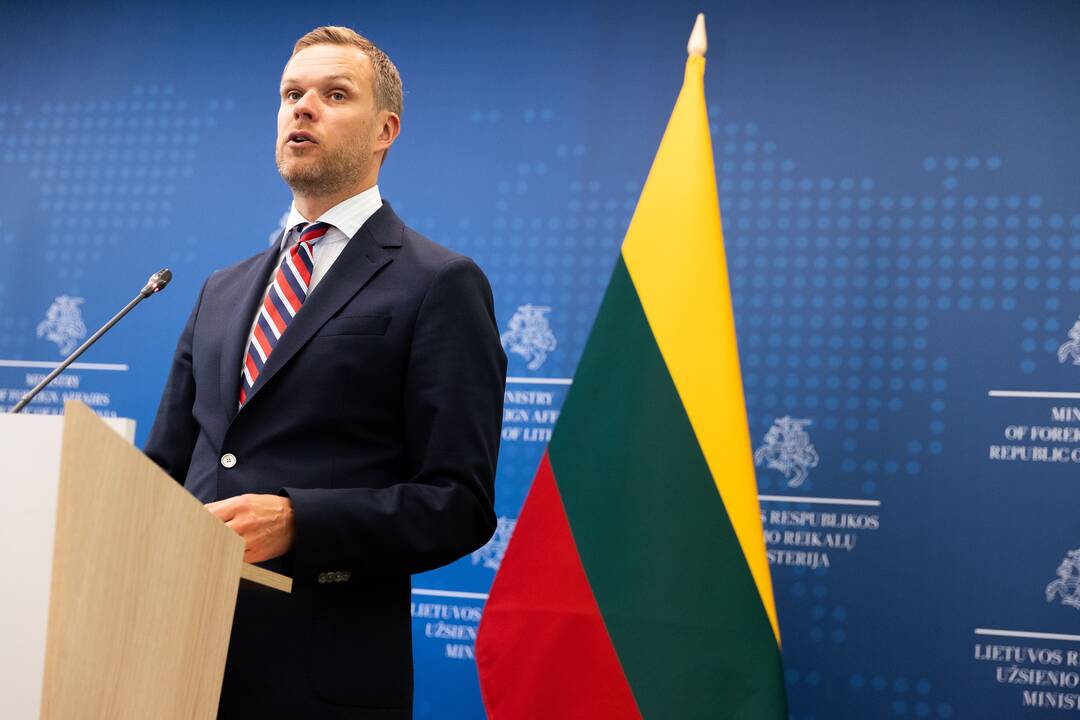 Baiba Bražė ir Gabrielius Landsbergis