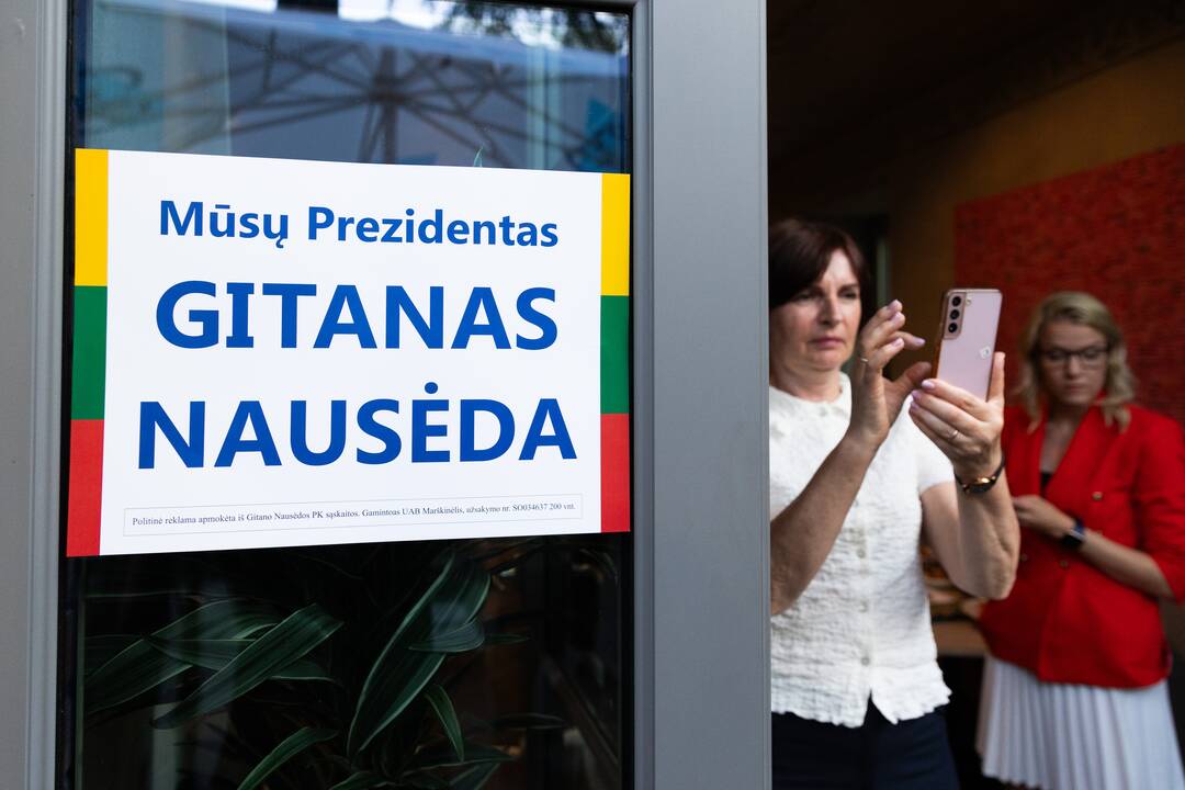 G. Nausėdos štabe laukiama prezidento rinkimų rezultatų