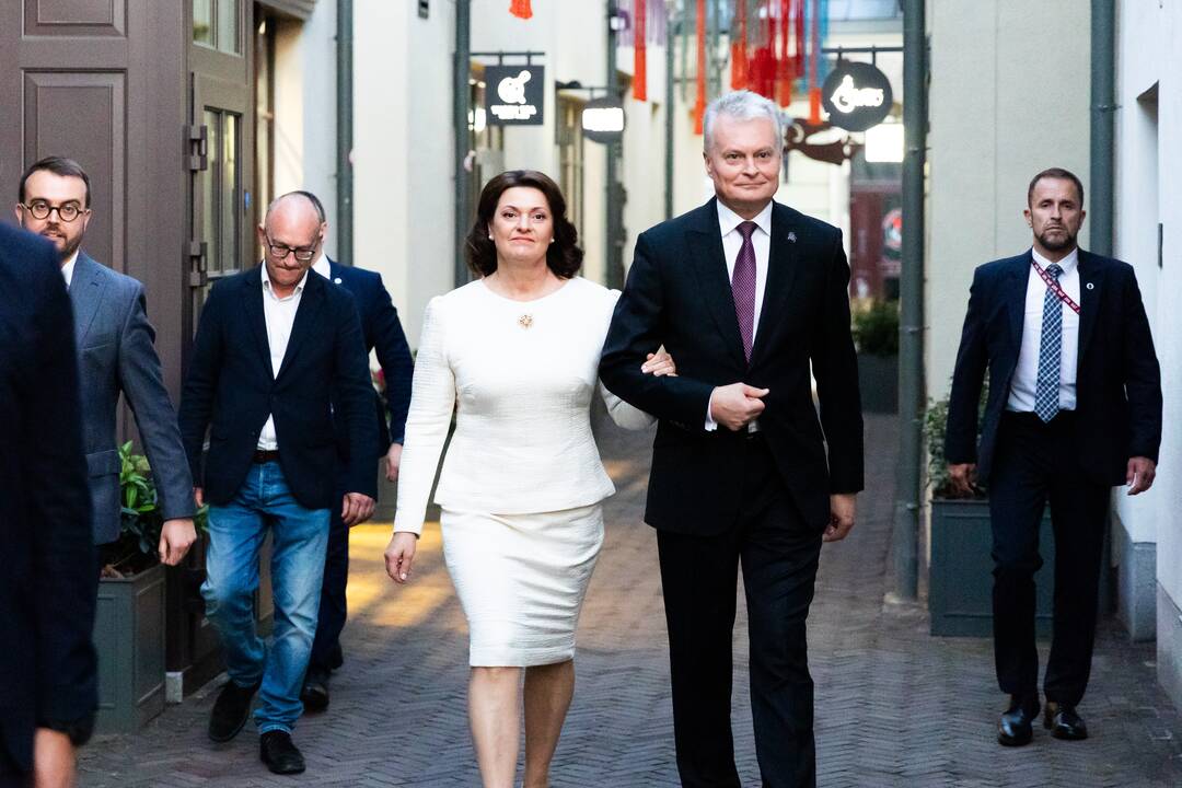 G. Nausėda atvyko į rinkimų štabą