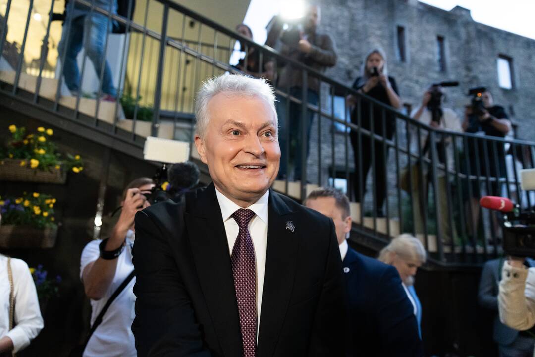 G. Nausėda atvyko į rinkimų štabą