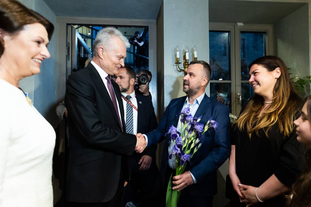 G. Nausėda atvyko į rinkimų štabą