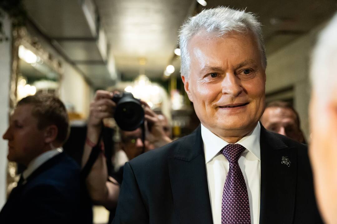 G. Nausėda atvyko į rinkimų štabą