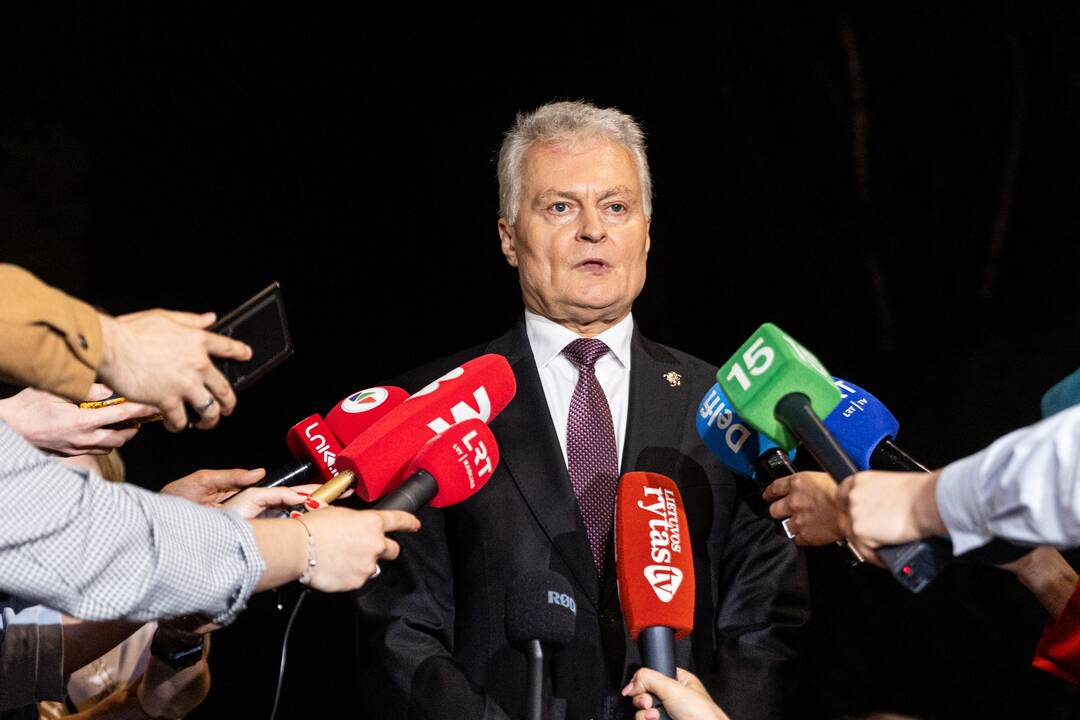 G. Nausėda atvyko į rinkimų štabą