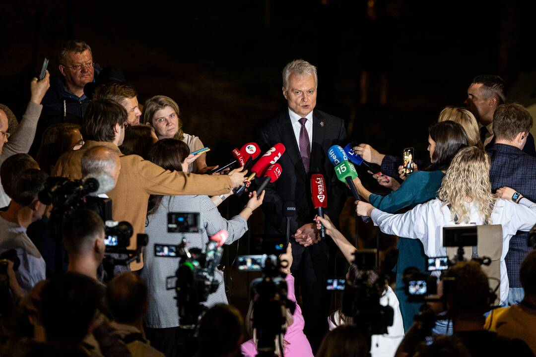 G. Nausėda atvyko į rinkimų štabą