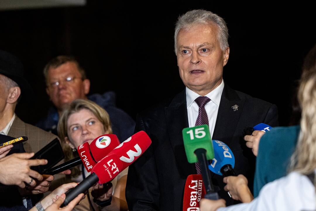 G. Nausėda atvyko į rinkimų štabą