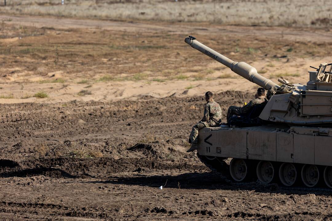 JAV tankų šaudymo pratybos Generolo S. Žukausko poligone