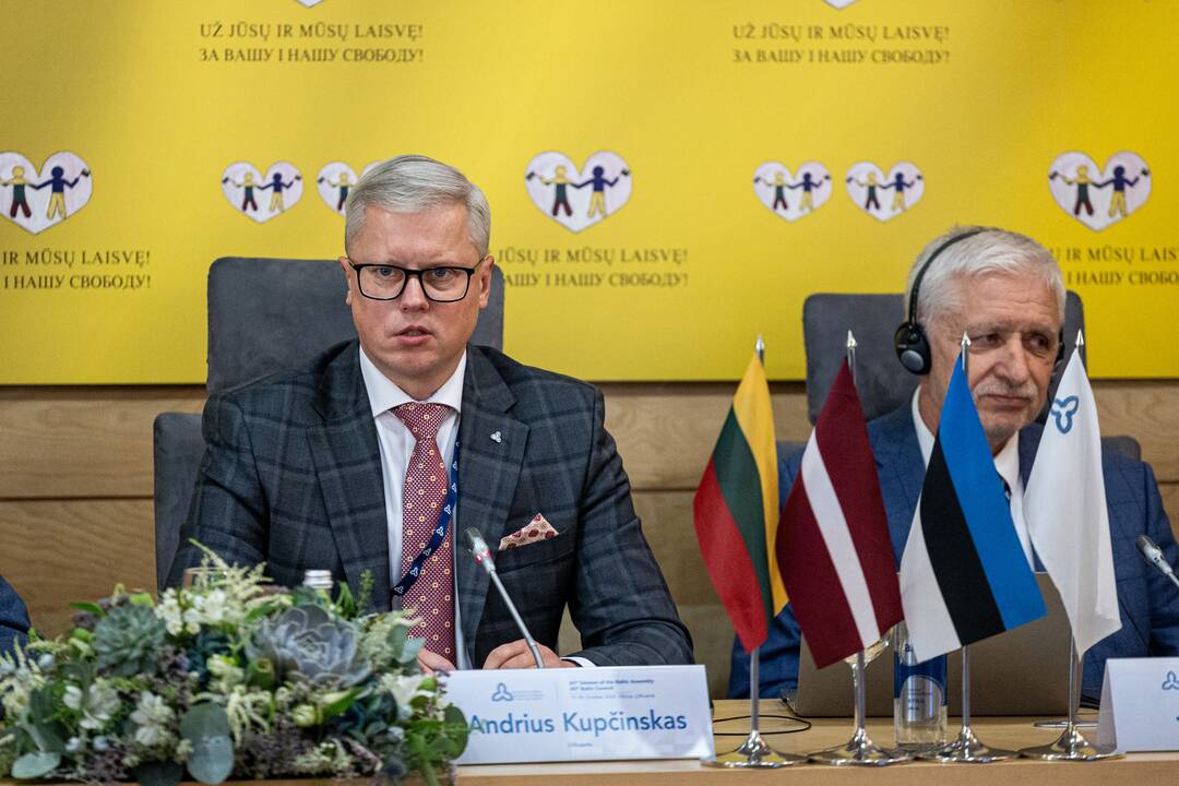 Baltijos Asamblėjos Prezidiumo ir Lietuvos, Latvijos ir Estijos užsienio reikalų ministrų spaudos konferencija