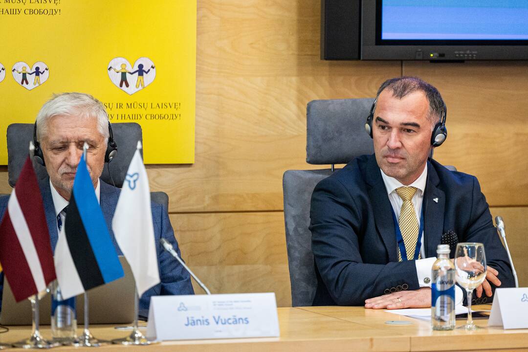 Baltijos Asamblėjos Prezidiumo ir Lietuvos, Latvijos ir Estijos užsienio reikalų ministrų spaudos konferencija