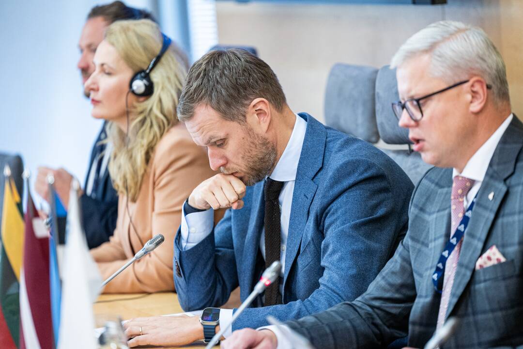 Baltijos Asamblėjos Prezidiumo ir Lietuvos, Latvijos ir Estijos užsienio reikalų ministrų spaudos konferencija