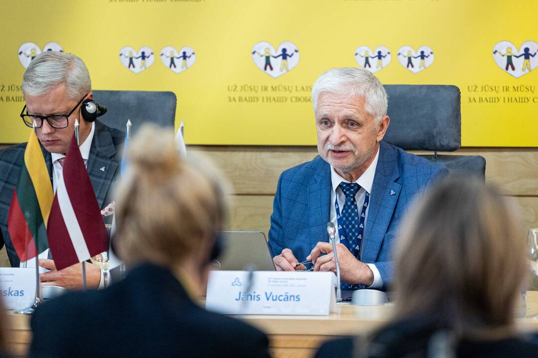 Baltijos Asamblėjos Prezidiumo ir Lietuvos, Latvijos ir Estijos užsienio reikalų ministrų spaudos konferencija
