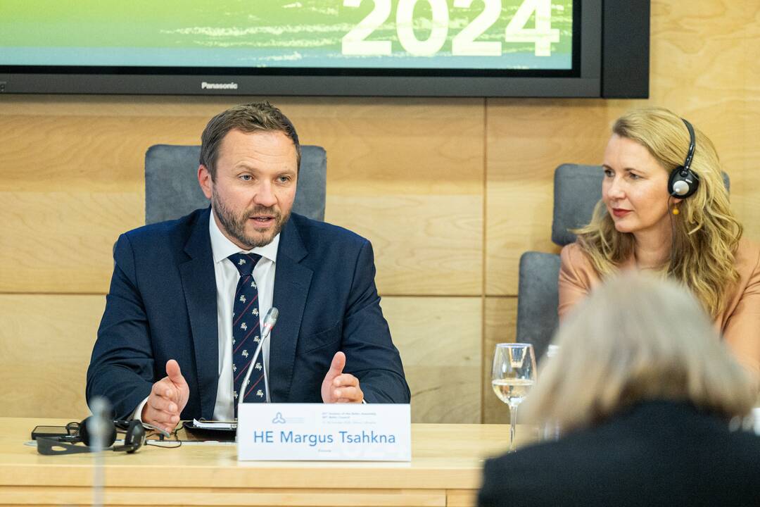 Baltijos Asamblėjos Prezidiumo ir Lietuvos, Latvijos ir Estijos užsienio reikalų ministrų spaudos konferencija