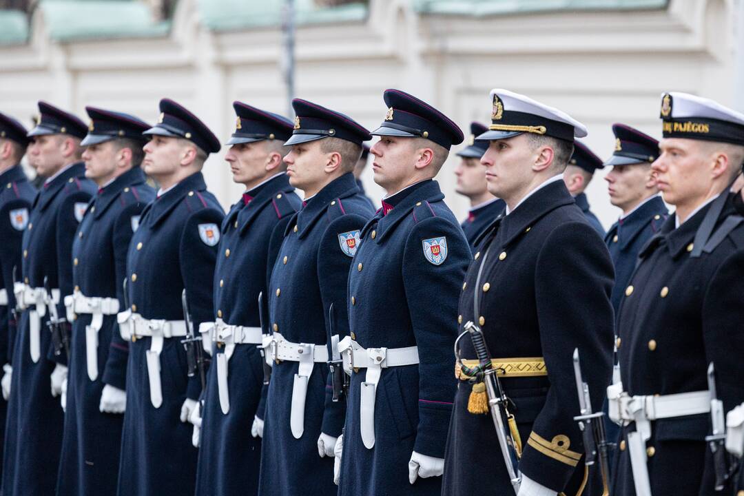 Iškilminga ministrų pasikeitimo ceremonija prie KAM