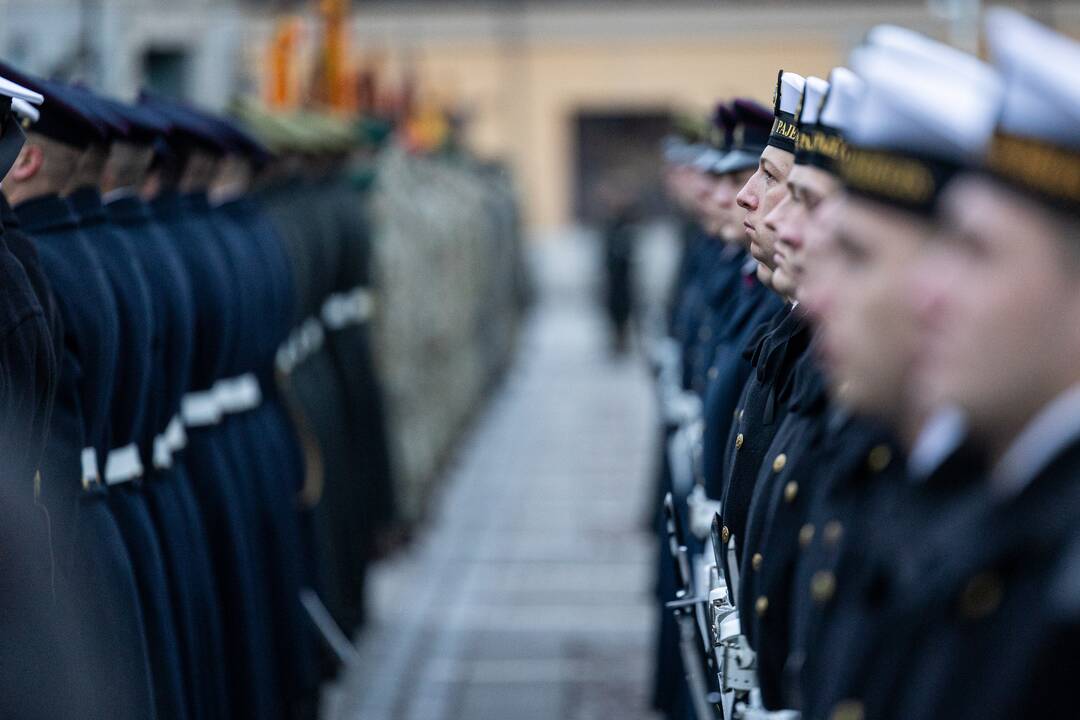 Iškilminga ministrų pasikeitimo ceremonija prie KAM