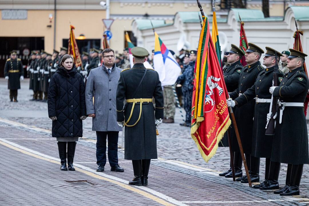 Iškilminga ministrų pasikeitimo ceremonija prie KAM