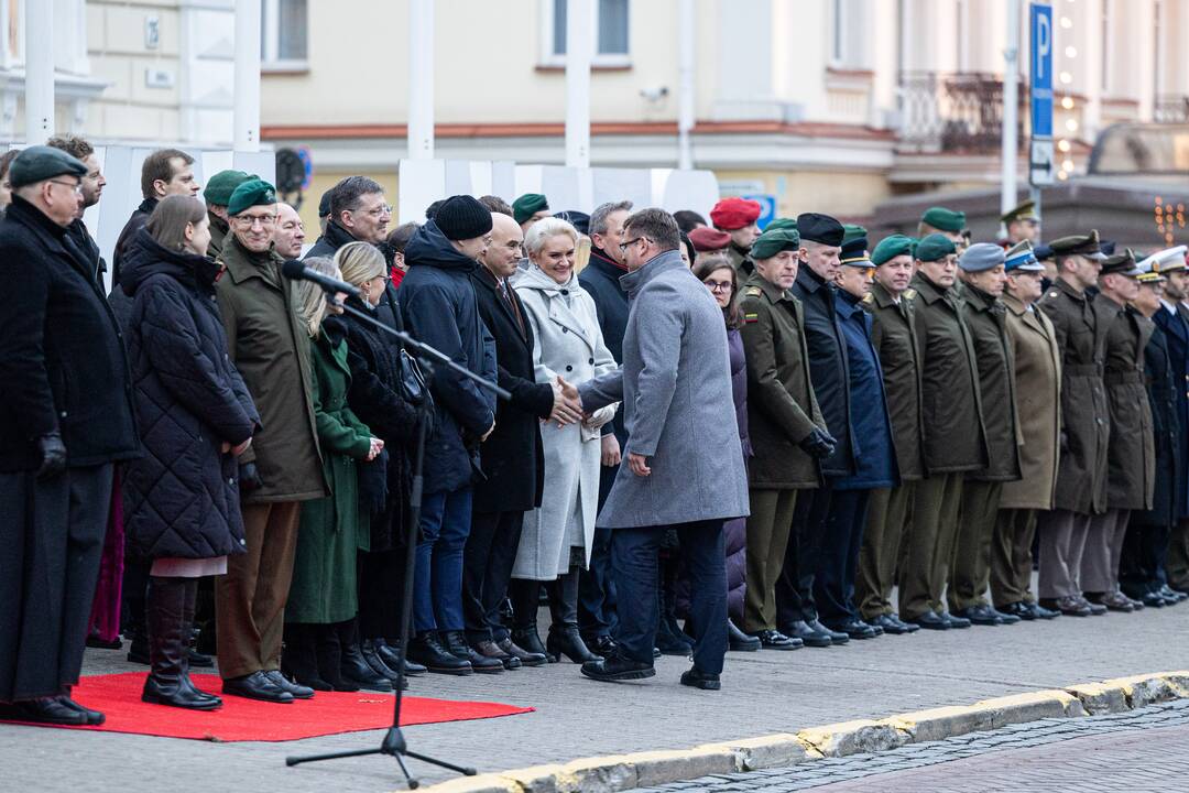 Iškilminga ministrų pasikeitimo ceremonija prie KAM