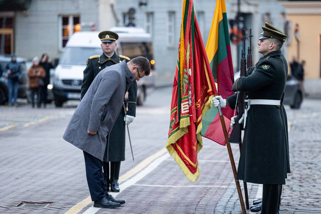Iškilminga ministrų pasikeitimo ceremonija prie KAM