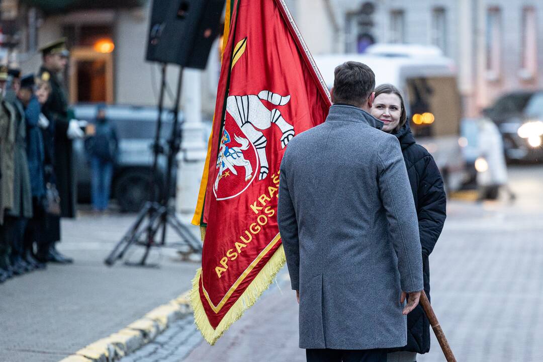 Iškilminga ministrų pasikeitimo ceremonija prie KAM