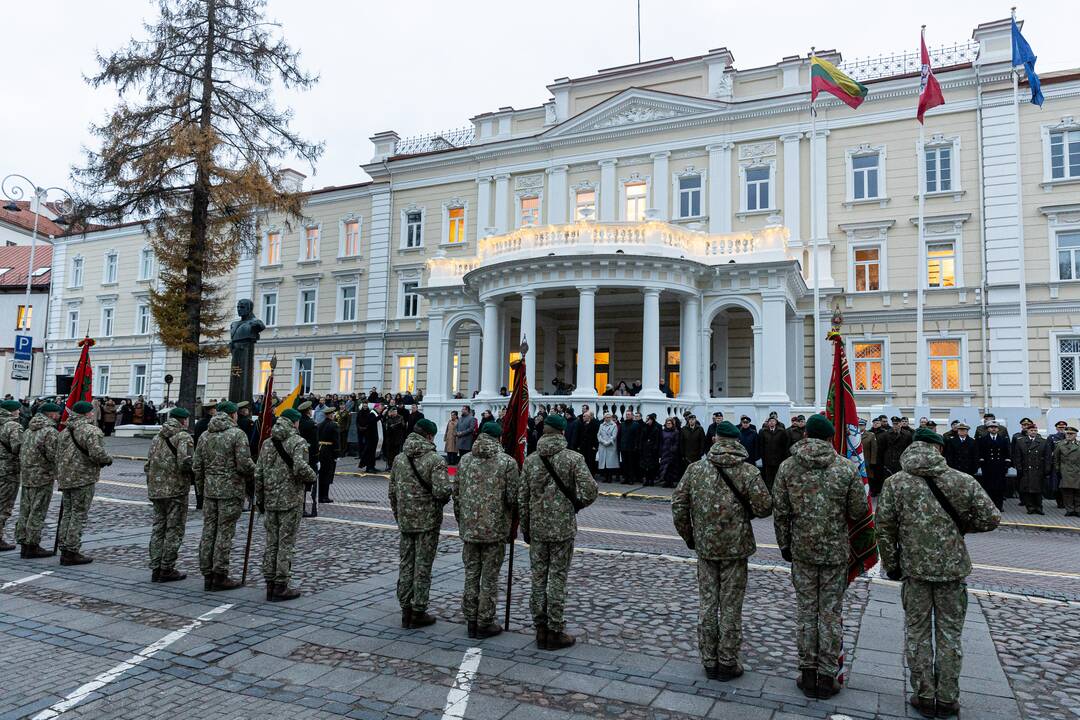 Iškilminga ministrų pasikeitimo ceremonija prie KAM