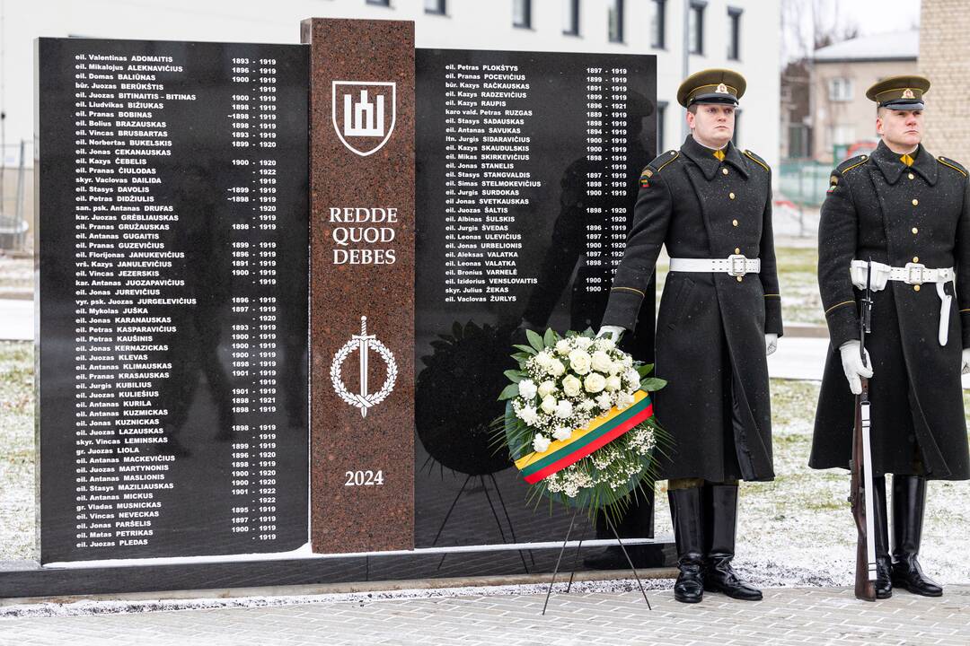 Nepriklausomybės kovose 1919–1923 m. žuvusių Lietuvos karių atminimo pagerbimas