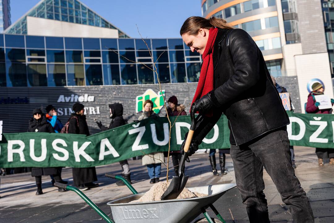 Protestas dėl perteklinio druskos naudojimo prižiūrint gatves