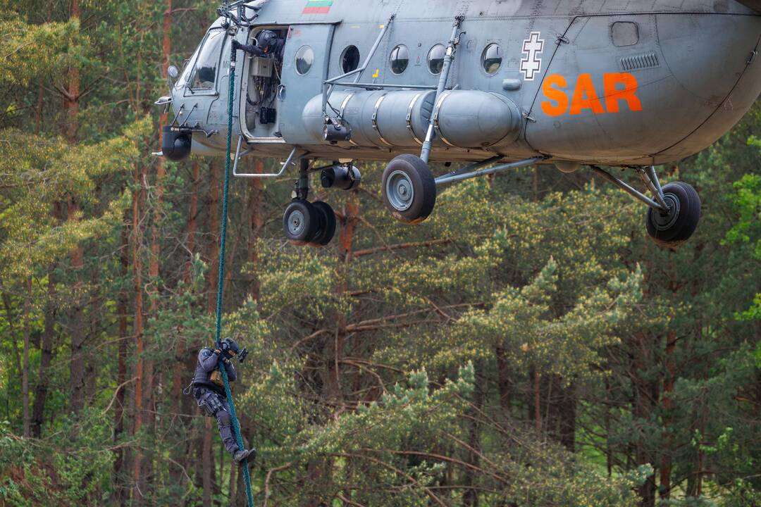 Viešojo saugumo tarnybos pratybos Kauno rajone