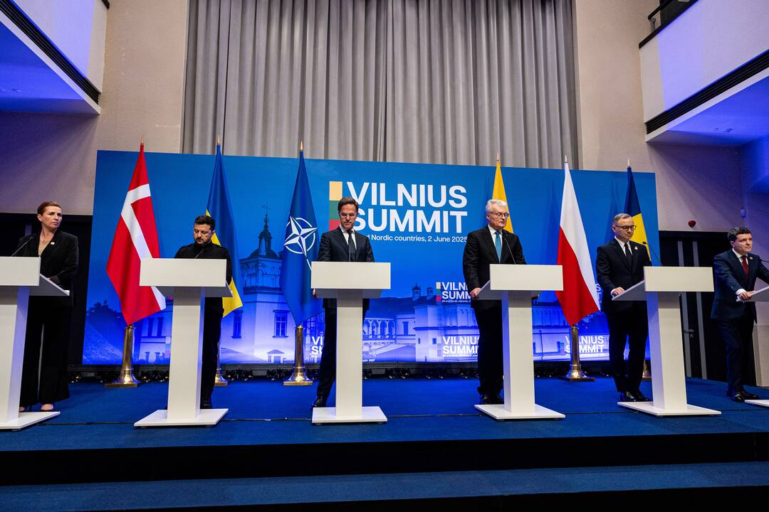 Vilniaus viršūnių susitikimo spaudos konferencija