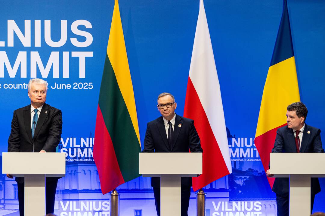 Vilniaus viršūnių susitikimo spaudos konferencija