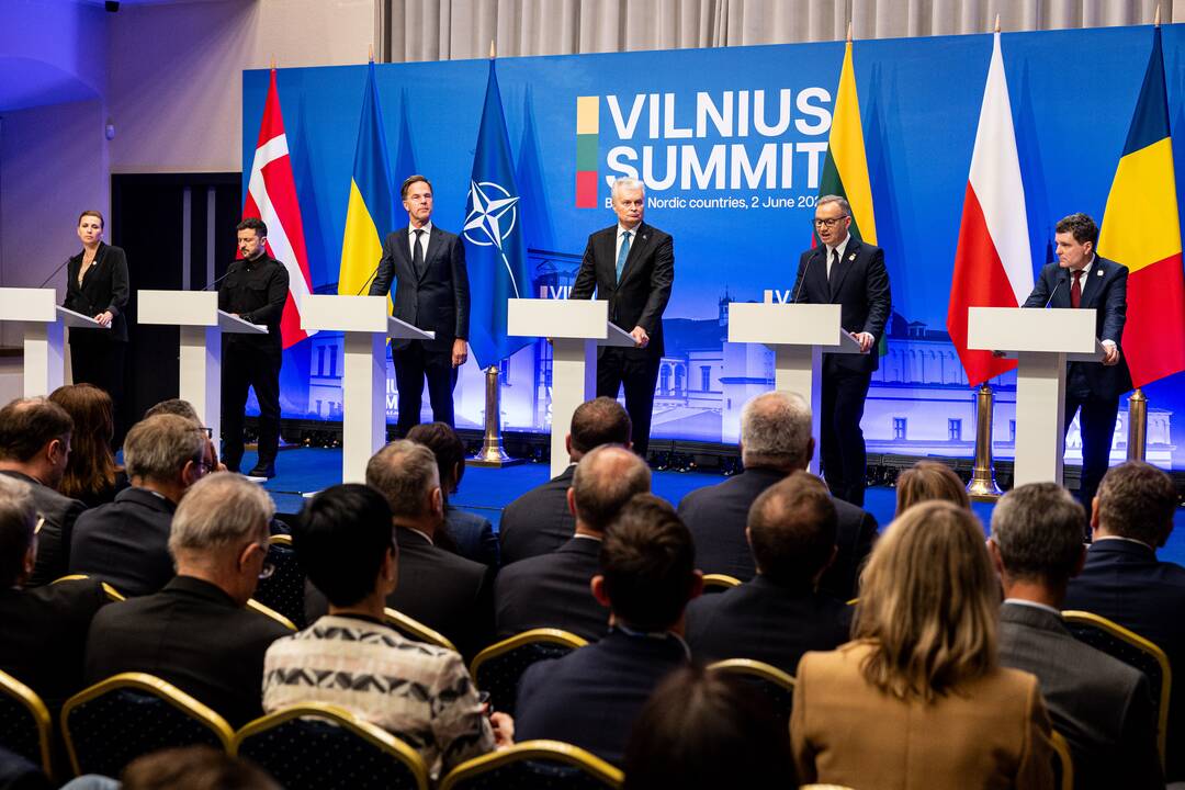 Vilniaus viršūnių susitikimo spaudos konferencija
