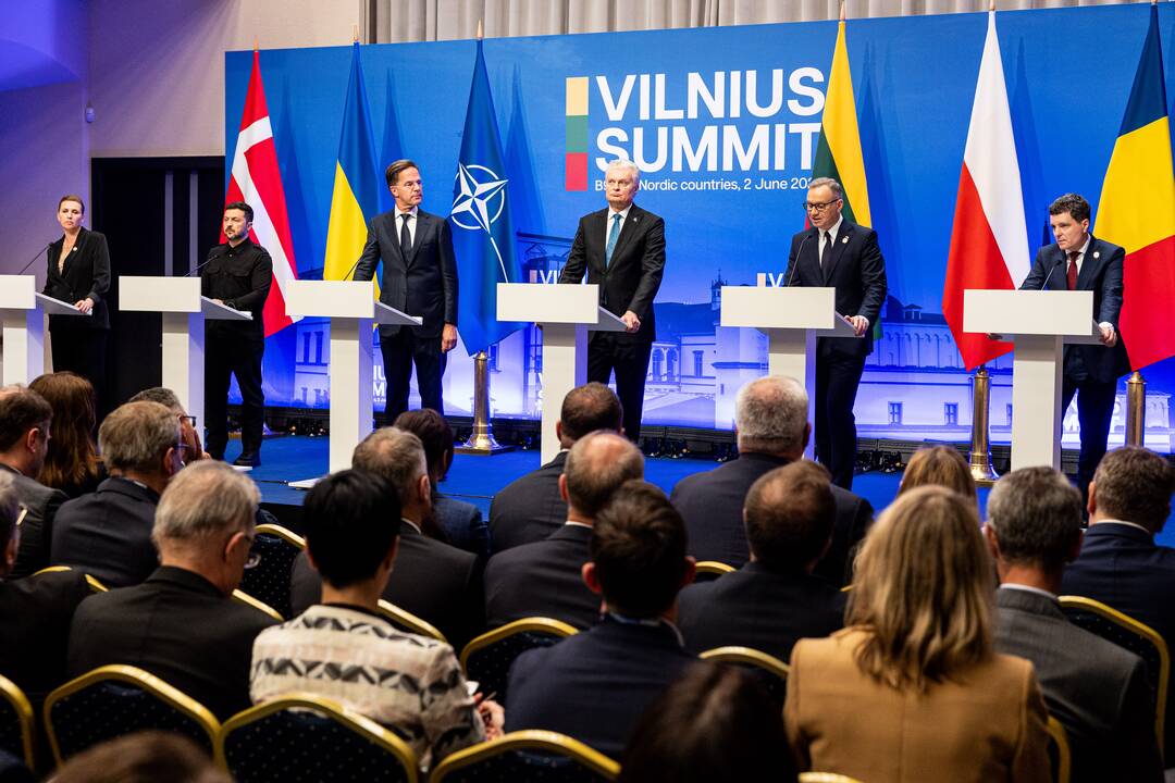 Vilniaus viršūnių susitikimo spaudos konferencija