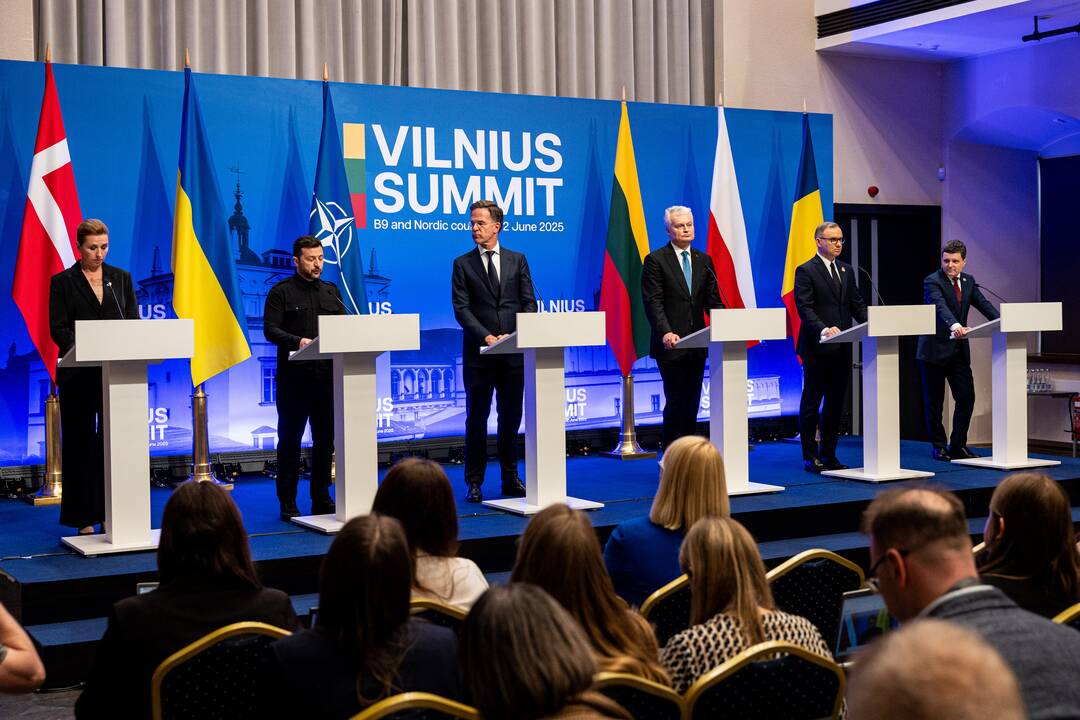 Vilniaus viršūnių susitikimo spaudos konferencija