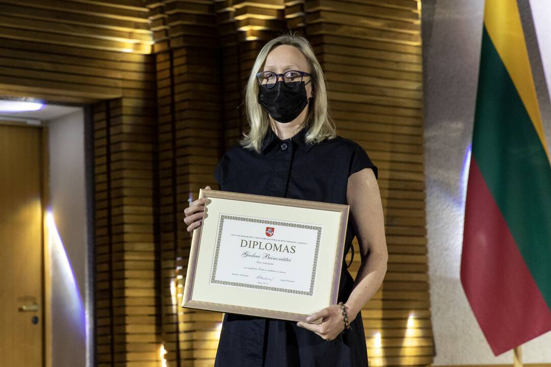 Dvylikai kūrėjų įteiktos Vyriausybės kultūros ir meno premijos