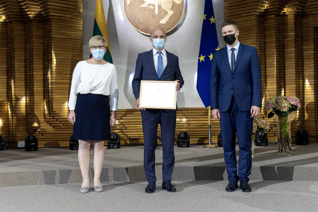 Dvylikai kūrėjų įteiktos Vyriausybės kultūros ir meno premijos
