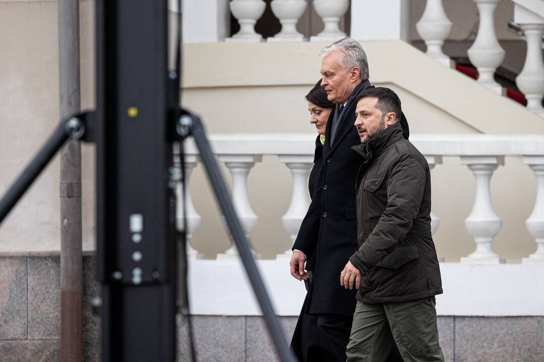 V. Zelenskis ir G. Nausėda kreipėsi  į Lietuvos žmones